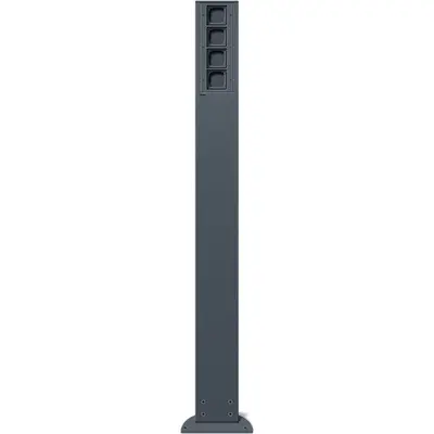 Gira e-Säule 4x Leereinheit 1400 mm Gira Energiesäule Anthrazit (135428)