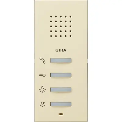 Gira Wohnungsstation Audio Aufputz System 55 Creme glänzend (125001)