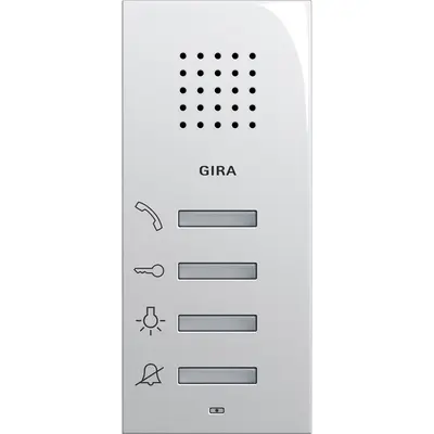 Gira Wohnungsstation Audio Aufputz System 55 Weiß glänzend (125003)