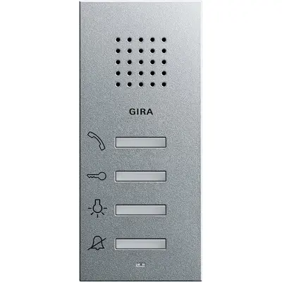 Gira Wohnungsstation Audio Aufputz System 55 Aluminium matt (125026)