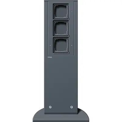Gira e-Säule 3x Leereinheit 491 mm Gira Energiesäule Anthrazit (134528)