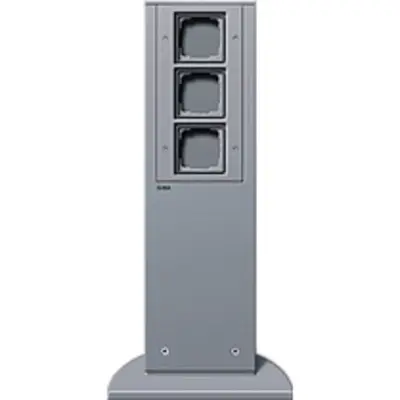 Gira e-Säule 3x Leereinheit 491 mm Gira Energiesäule F Alu (134526)