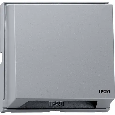 Gira adapterrahm mit steckbarer abdeckhaube IP20 TX44 aluminium (116365)
