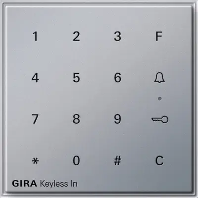 Gira Gira Keyless In Codetastatur Gira TX44 (WG UP) F Alu (260565)