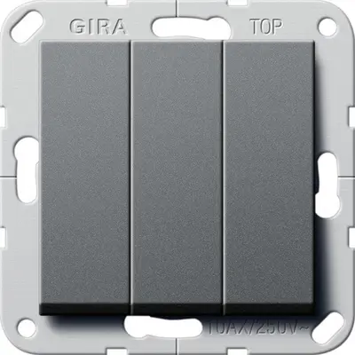 Gira wipptaster BS 3-fach Schließer System 55 Anthrazit (284428)