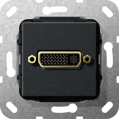 Gira DVI (24+5) K-Peitsche Einsatz Schwarz m (564510)