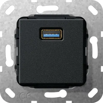 Gira USB 3.0 A K-Peitsche Einsatz Schwarz m (568310)