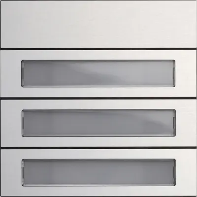 Gira ruftastenmodul 3-fach System 106 Aluminium (5533926)