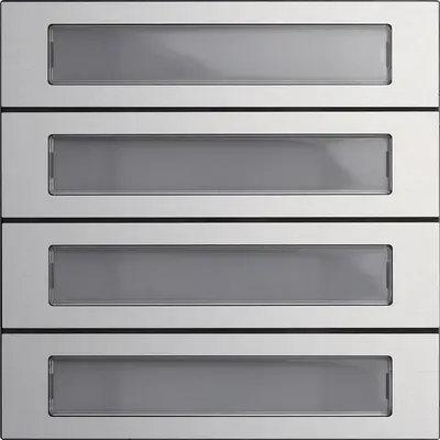 Gira ruftastenmodul 4-fach System 106 Aluminium (5534926)
