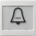 Gira wippe Beschriftungsfeld groß symbol Klingel System 55 weiß glänzend (021703)