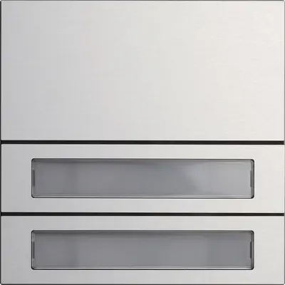 Gira ruftastenmodul 2-fach System 106 Aluminium (5532926)