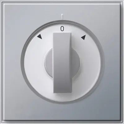 Gira Drehbedienaufsatz Jalousie- und Zeitschalter TX44 aluminium (066665)