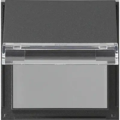 Gira adapterrahm mit Klappdeckel und Beschriftungsfeld TX44 anthrazit (068067)