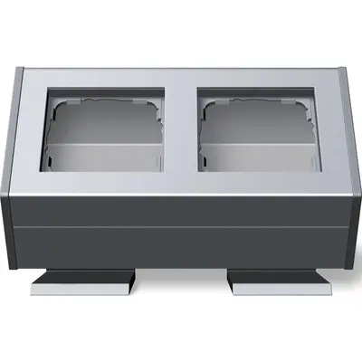 Gira profil 2-fach Befestig.winkel Profil 55 Aluminium (119226)
