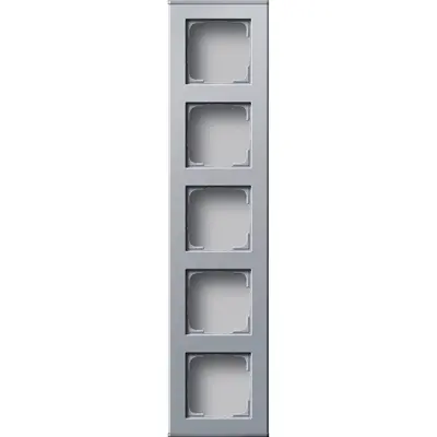 Gira profil 5-fach senkr. + waager. Profil 55 Aluminium (136426)