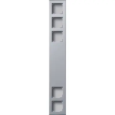 Gira profil 5-fach 600 mm senkr. + waager. Profil 55 Aluminium (136526)