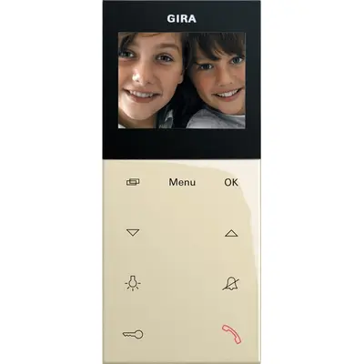 Gira wohnungsstation Video AP System 55 creme glänzend (123901)
