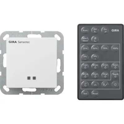 Gira sensotec + Fernbedienung System 55 Reinweiß (236603)