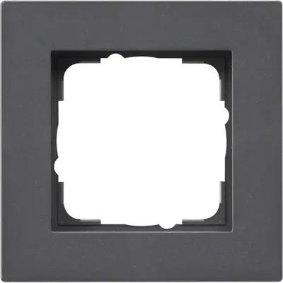 Gira Abdeckrahmen 1fach E2 flach anthrazit matt (0211235)