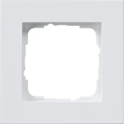 Gira Abdeckrahmen 1fach E2 flach weiß glänzend (0211295)