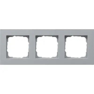 Gira Abdeckrahmen 3-fach E2 flach aluminium matt (0213255)