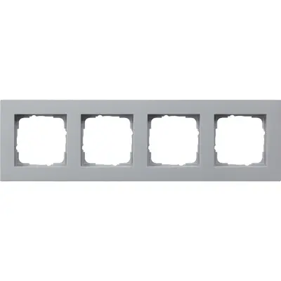 Gira Abdeckrahmen 4-fach E2 flach aluminium matt (0214255)