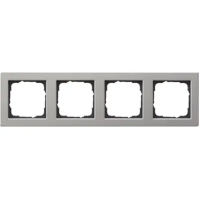 Gira Abdeckrahmen 4fach E2 edelstahl (021433)