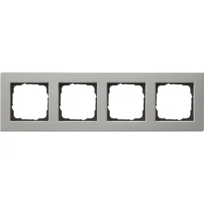 Gira Abdeckrahmen 4-fach E2 flach edelstahl (0214335)