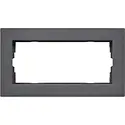 Gira Abdeckrahmen 2-fach ohne Mittelseg E2 flach anthrazit matt (1002235)