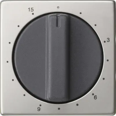 Gira dreh bedienaufsatz Zeitschalter 15 minuten System 55 edelstahl (0640600)