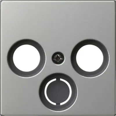 Gira Abdeckung für Koaxial-Antennensteckdose System 55 edelstahl (0869600)