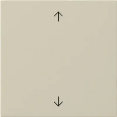 Gira System 3000 Jalousie/Tastdimmer bedienaufsatz mit pfeilsymbole System 55 creme glänzend (536101)