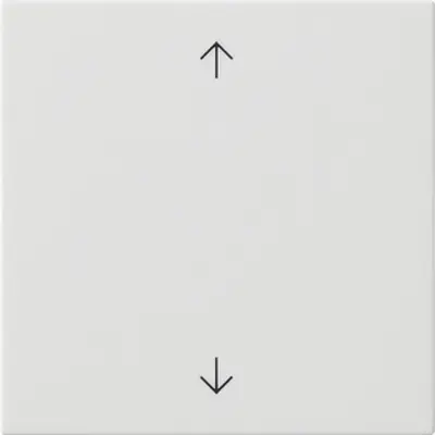 Gira System 3000 Jalousie/Tastdimmer bedienaufsatz mit pfeilsymbole System 55 weiß glänzend (536103)
