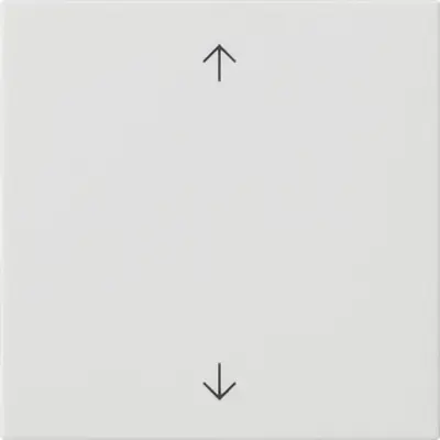 Gira System 3000 Jalousie/Tastdimmer bedienaufsatz mit pfeilsymbole System 55 weiß matt (536127)