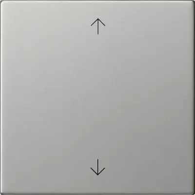 Gira System 3000 Jalousie/Tastdimmer bedienaufsatz mit pfeilsymbole System 55 edelstahl (5361600)