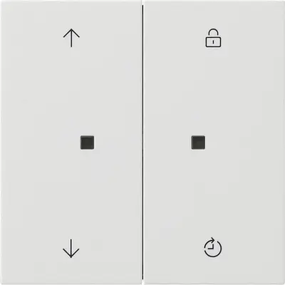 Gira System 3000 Bedienaufsatz Memory Pfeilsymbole F100 weiß glänzend (5363112)