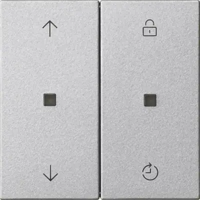 Gira System 3000 Bedienaufsatz Memory Pfeilsymbole System 55 aluminium matt (536326)