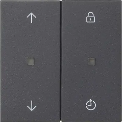 Gira System 3000 Bedienaufsatz Memory Pfeilsymbole System 55 anthrazit matt (536328)