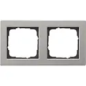 Gira Abdeckrahmen 2fach E2 edelstahl (021233)