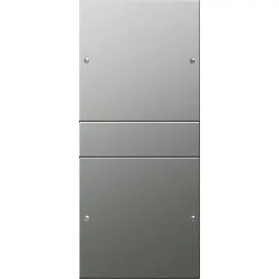 Gira wippenset 2-fach (1+1) System 55 Edelstahl (2132601)