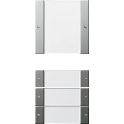 Gira wippenset 4-fach (1+3) BSF System 55 Klar/Edelstahl (2134600)