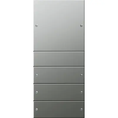 Gira wippenset 4-fach (1+3) System 55 Edelstahl (2134601)