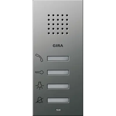 Gira Wohnungsstation Audio Aufputz System 55 Edelstahl (1250600)