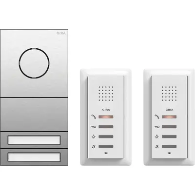 Gira ZFH-Paket Audio System 106 Edelstahl (2407000)