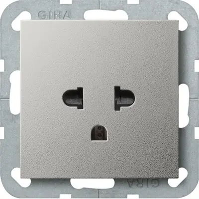 Gira Steckdose EURO-US System 55 Edelstahl (2840600)