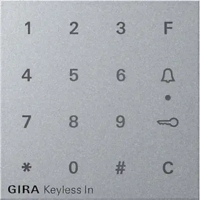 Gira aufsatz Codetastatur System 55 F Alu (851326)