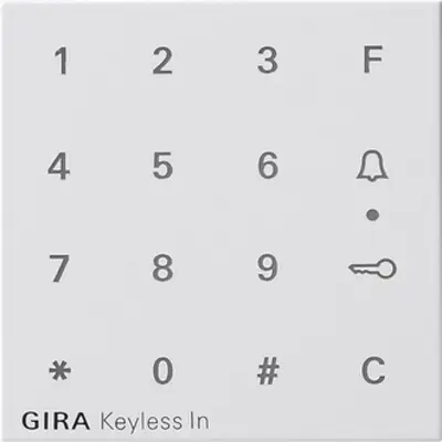Gira aufsatz Codetastatur System 55 Reinweiß m (851327)