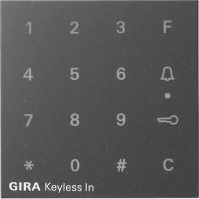 Gira aufsatz Codetastatur System 55 Anthrazit (851328)