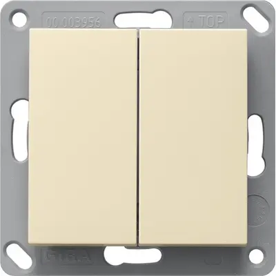 Gira EnOcean Funk Wandsender 2fach System 55 creme glänzend (242201)