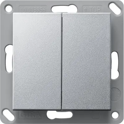 Gira EnOcean Funk Wandsender 2fach System 55 aluminium matt (242226)